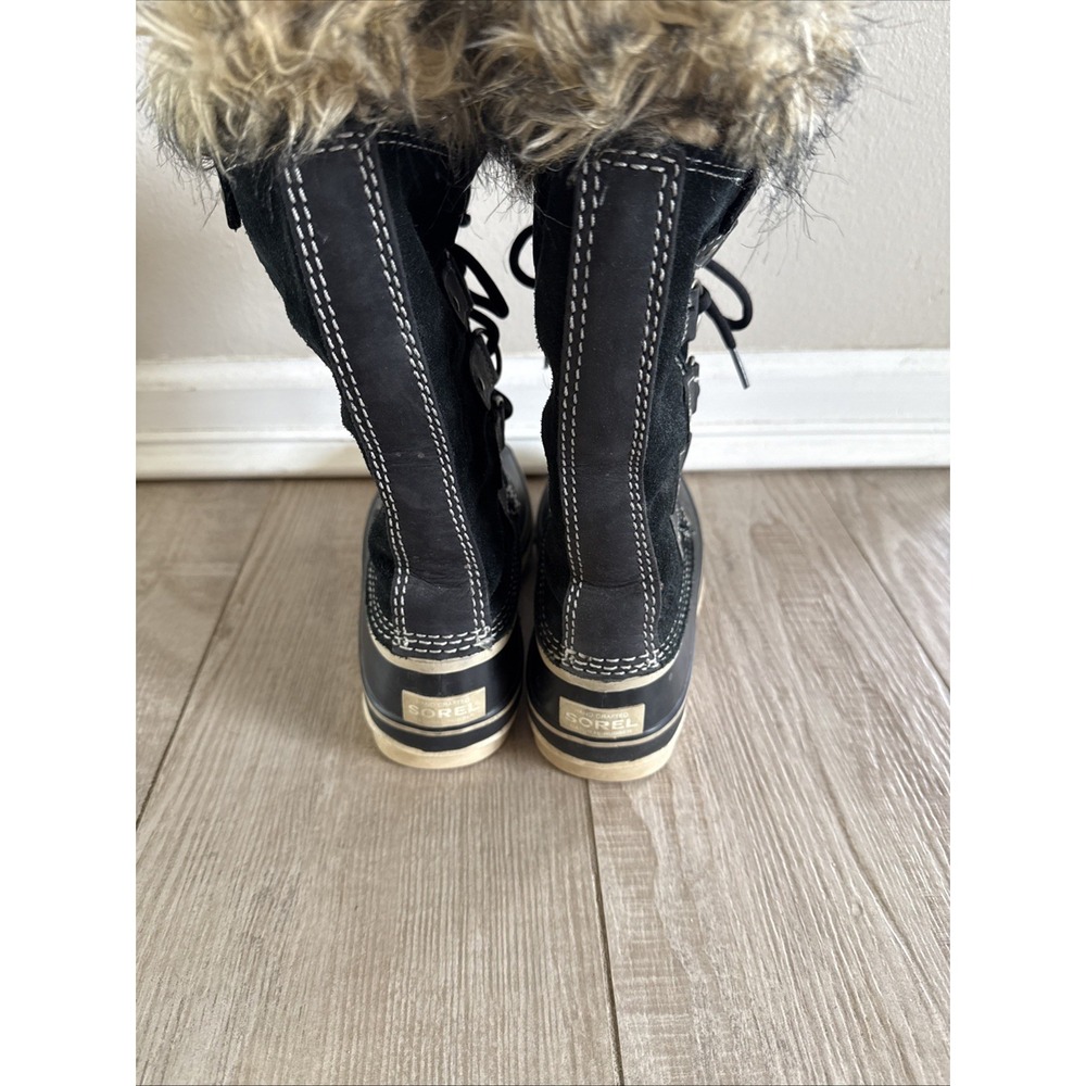 Sorel Joan of Arc Black Waterproof Winter Snow Boots NL2429-010 Womens 6 - Picture 4 of 8